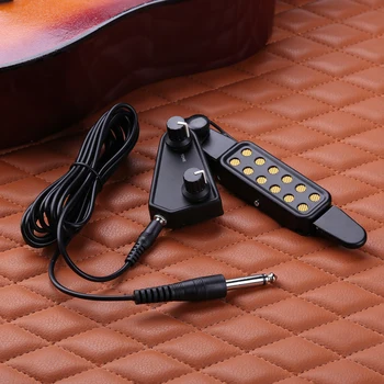 Akustisk Klassisk Guitar Pickup Lyd Hul Afhentning Magnetisk Transducer med Tone Volume Controller Audio Kabel-Guitar Tilbehør.