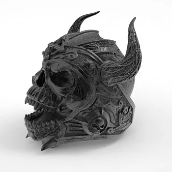 Nye Retro Bull Hoved Maske Kriger Form Kraniet Ring Mænds Mode Ring Metal Horror Kraniet Horn Ring Tilbehør Party Smykker
