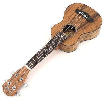 21 Tommer Sopran Ukulele Valnød Top og Bagside, Hawaii Fire-string Lille Guitar Uku for Rejser Musik Instrumenter