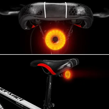 Smart Cykel baglygte LED Auto Start Stop Cykel Baglygte USB-Genopladelige MTB baglygter Bremse Registrering Cykling Lanterne