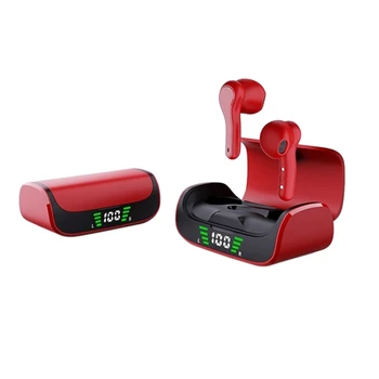 K28 Trådløse Øretelefoner, TWS Bluetooth-5.0 Hovedtelefoner ,Sport Stereo-Hovedtelefoner med LED-Display Opladning Sagen
