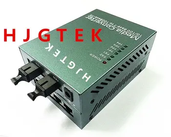 2FX/4TX Fast Ethernet Fiber Switch, 10/100Mbps Optiske Media Converter Singlemode Simplex 4 UTP RJ-45 til SC Stik