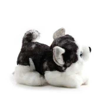 Aurora Hvalp Fyldte Plys Legetøj Søde Simulering Kæledyr Husky Hund Fluffy Baby Dukker Gaver til Børn Behagelig og blød