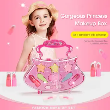 Piger Prinsesse Makeup Sæt Øko-venlige Kosmetiske Foregive, Play Kit Børn Toy Gave Børn Prinsesse Mode, Skønhed Sæt Foregive Spille Toy