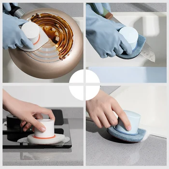 1stk Emery magic sponge tør køkken opvask pot bunden rengøring artefakt rust stærk dekontaminering pot børste