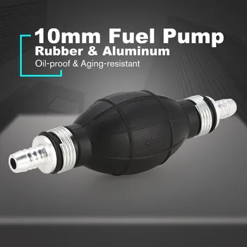 10mm Diesel Pumpe Linje Hånd Vandet Flydende Primer Pære Gas, Benzin, Auto, Bil, Båd Motorvogn Overførsel Gummi Aluminium