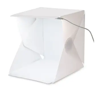 Foldbar Lightbox Bærbar Lys Værelses Foto Studie Fotografering Baggrund Mini Cube Max Belysning Telt Kit