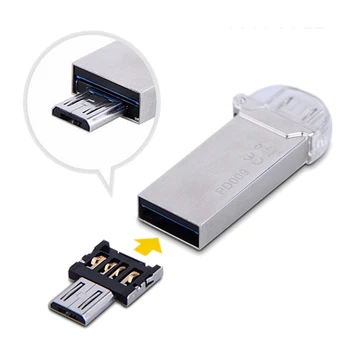 10stk Mini USB Flash Disk U Disk 5pin Mikro-USB-OTG Kabel-Adapter Adapter Omformer Til Xiaomi HTC, Samsung, HuaWei Telefon, Tablet