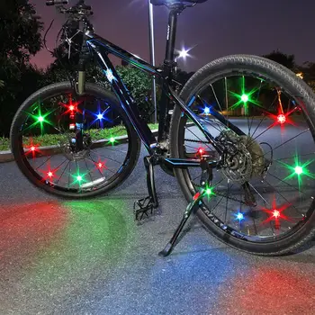 6stk Cykel Hjul Lys Cykel Talte Lys IP67 Vandtæt Cykel Hjul Lys til Sikker Cykling Lys LED Neon Lampe Dække Hjulet