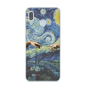 Telefon-Etui Til Samsung A41 A51 A71 A10, A20 A11 A21 A31 S A30 A40 A50 A70 E A80 Retro Stil Van Gogh Blomst Kraniet Soft Back Cover