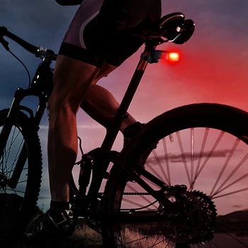 Antusi Cykling Cykel Lys Fjernbetjening Baglygte Smart Anti-Tyveri-Sensor Sikkerhed Blinkende Lampe Sadelpind Bageste Lys