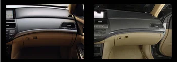 FOR Honda Accord 8 2008-2012 carbon fiber centrale konsol dashboard strip trim