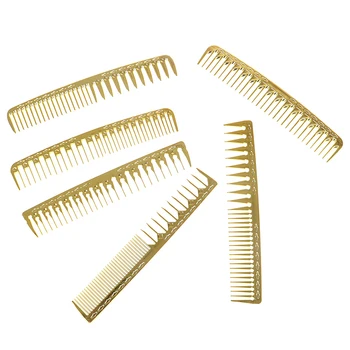 1pc Salon Frisør-Galvaniserede Gold Hair Brush Olie Hoved Kam Haircut Trimning Kamme