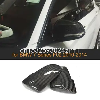 2stk kulfiber Side Døren sidespejl Replacment Cap Cover Passer Til BMW F02 10-14
