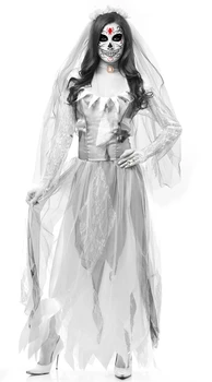 Halloween Sexet Heks, Vampyr Kostumer til Voksne Kvinder Dronning Carnival Part Cosplay Fancy Kjole Ghost Brud for Kvinder