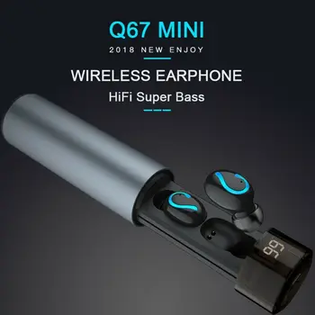 BAAQII TWS Bluetooth-5.0 Trådløse Hovedtelefoner 3D Stereo Håndfri Sport For iPhone God Lyd Effektivitet Nem At Betjene CE1830