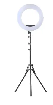 Yidoblo FE-480II Bio-farve Ring Lampe 480 LED-Lampe Fotografering Beauty nail salon Makeup selfie Belysning + stand+taske + batteri
