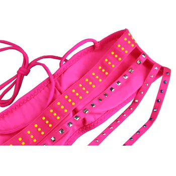 Mierside Sexet Stribet Bh Sæt Pink Bandage Pailletter Bra Lentejuela Bralette Bh ' er til Kvinder S M L XL