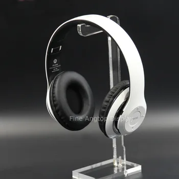 Akryl Headset Hovedtelefon Display Smykker Holder Med Stå Base