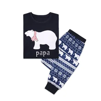 Nyt Hjem Tøj Forældre-barn-Passer til Jul Bære Pyjamas Trykt Forældre-barn-Wear Pyjamas, Nattøj Sæt