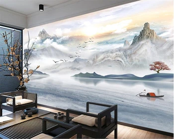 Beibehang Brugerdefineret baggrund, boligindretning Stue atmosfære TV sofa baggrund vægge vægmalerier 3d tapet maleri