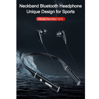Sport Bluetooth-Hovedtelefoner, Trådløse Hovedtelefoner, Stereo 5.0 Headset Støtte TF Kort MP3 med Mikrofon