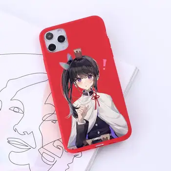 Japan animationsfilm Kimetsu ingen Yaiba Telefonen Tilfælde Candy Farve til iPhone 6 7 8 11 12 s mini pro X XS-XR-MAX Plus