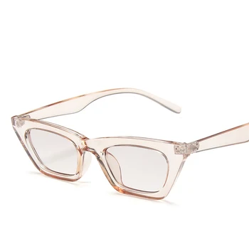 Ny Mode-Cat Eye Solbriller Kvinder Formede Sol Briller Kvindelige Brillerne Blå Rød Linse UV400 Kvindelige Oculos De Sol