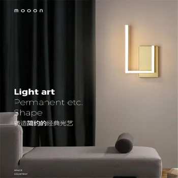 Nyt Lys Luksus Led Kreative Soveværelse Sengelampe En Enkel, Moderne Baggrunden Vægdekoration Lamp Hotel Væglampe