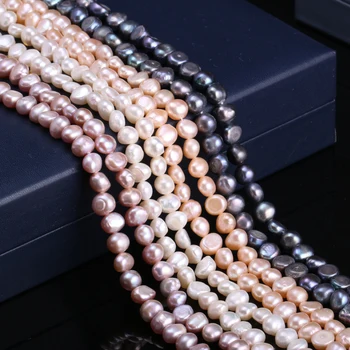 Naturlige Perle Ferskvand Kulturperler Perler til gør det selv Smykker Gør En Streng Længde 36 cm