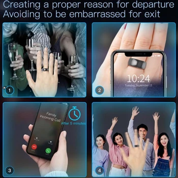 R4 Smart Ring Vandtæt, Støvtæt Fallproof Smart Ring til Windows NFC-Mobiltelefon Magic Finger Ring