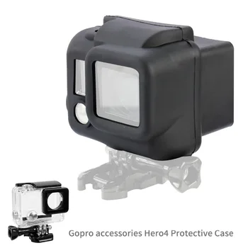 Silikone Blød Bærbare Beskyttende Støvtæt, Vandtæt Tilfælde Dække Huden til GoPro HD Hero 3/3+ Hero 4 Action Kamera Tilbehør