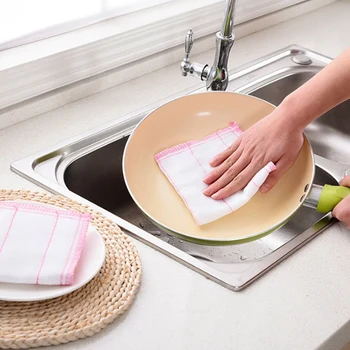 30STK Super Stærk Køkken, Ikke-Stick Olie-Absorberende Opvask Klud, der ikke fnugger Rengøring Håndklæde