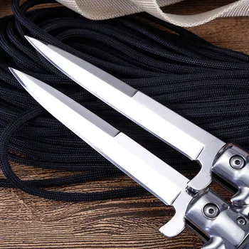 Nye Damaskus Klo Kniv Hurtig Folde kniv 440C Akryl Med Træ Håndtag Lomme Folde Kniv Camping Jagt Overlevelse EDC Værktøj
