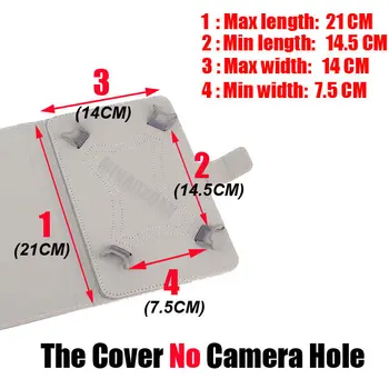 (Ingen kamera hul) Universal Cover til Prestigio MultiPad Muze 5018 3G PMT5018 8 tommer Tablet Magnetiske PU Læder Stå Case 2 GAVE