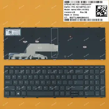 Nye AMERIKANSKE QWERTY-Tastatur Til HP Probook 450 G5 455 G5 470 G5 Bærbar computer, Sort Ramme, Sorte, Ikke Baggrundsbelyst