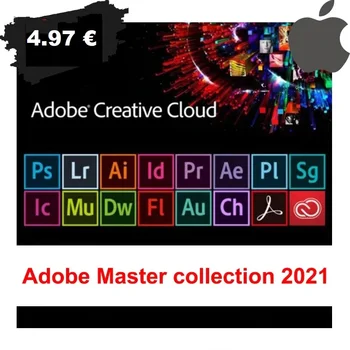 Adobe Creative Cloud 2020 Master Collection Windows / Mac OS Livraison instantanée préactivée da version originale et complète