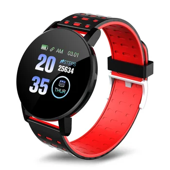 Nye 119plus Bluetooth Smartwatch Mænds Blodtryk Motion puls FitenessTracker Armbånd Til Android, IOS Smart Ur