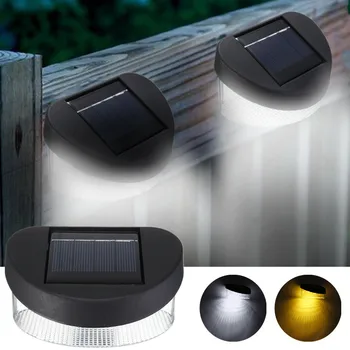 Jiguoor væglampe Solar Power LED hegn lys wall pack LED park swimmingpool i haven, mur, hegn Lampe græsplæne udendørs brug, hvide led-lys