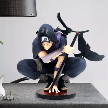 Anime Naruto Shippuden Itachi PVC-Action Figur GK Sasuke og Itachi Med Krage Collectible Model Toy 13cm