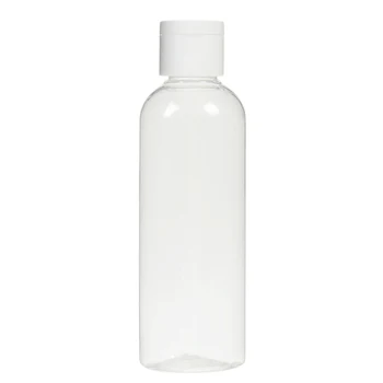 1stk 100 ml Klar Flip Top Cap Genpåfyldelig Flaske Gennemsigtig Lille Simpel Tomme Flasker Container Makeup Flydende Kosmetiske Jar