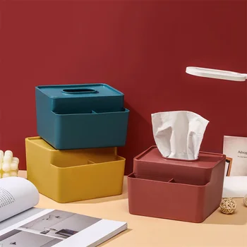 Multifunktions Væv Holder Plast Toiler Papirholderen Tissue Box Book Stå Bruser Diverse Arrangør Serviet Container-Sagen