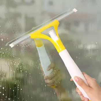 Spray Vinduesglas Børste Hjem Window Wiper Renere Vask Skraber Til Rengøring Af Tilfældig Farve Køkken/Bedthroom Rengøring Værktøj