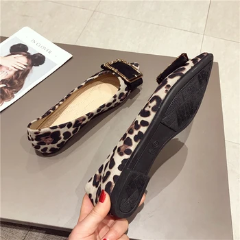 CEYANEAO 2019 nye forårs sko kvinders sko med flade sko af højeste kvalitet kvinder leopard-farvede sko casual sko