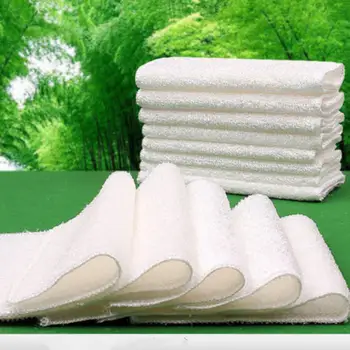 10stk Høj Effektiv Anti-fedt Farve karklude Bambus Fiber Vask Håndklæde Magic Køkken Rengøring Tørre Klude Hjem Bil