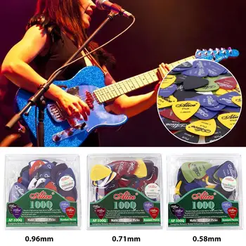 Flerfarvet Max Guitar Pick ABS Plektre Mat Akustisk 100Pcs/Box 100Pcs/Box Plekter
