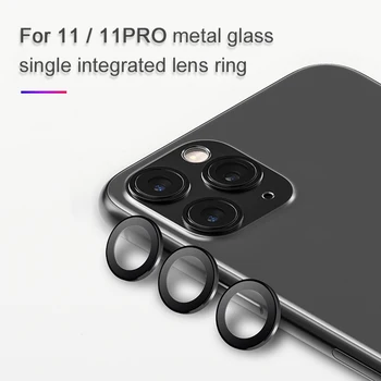 Metal Beskyttende Ring Til iPhone 12 11 Pro Max 12 Mini Kamera Linse Beskyttelse Film til iPhone 12 Pro Max antal 11 Pro Screen Protector
