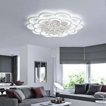 Moderne Led-loftsbelysning Deco-Loft Lampe Avize til Stue, Soveværelse, arbejdsværelse Crystal Glans Plafonnier Hjem LED Pærer AC