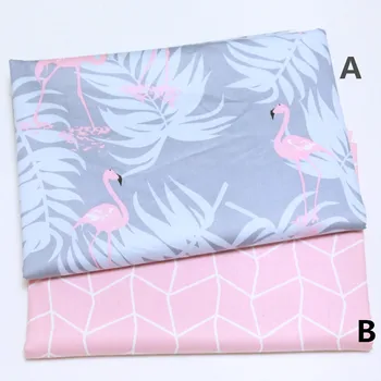 160CMx50CM Flamingo børnehave bomuldsstof spædbarn baby sengetøj i patchwork stof tecido quilt håndværk scrapbooking, syning væv