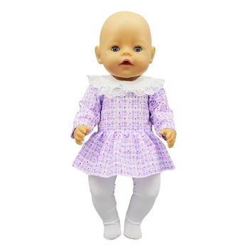 Mode, der Passer Passer til 17 tommer 43 cm Dukke Tøj Født Baby Dragt Til Baby Fødselsdag Festival Gave